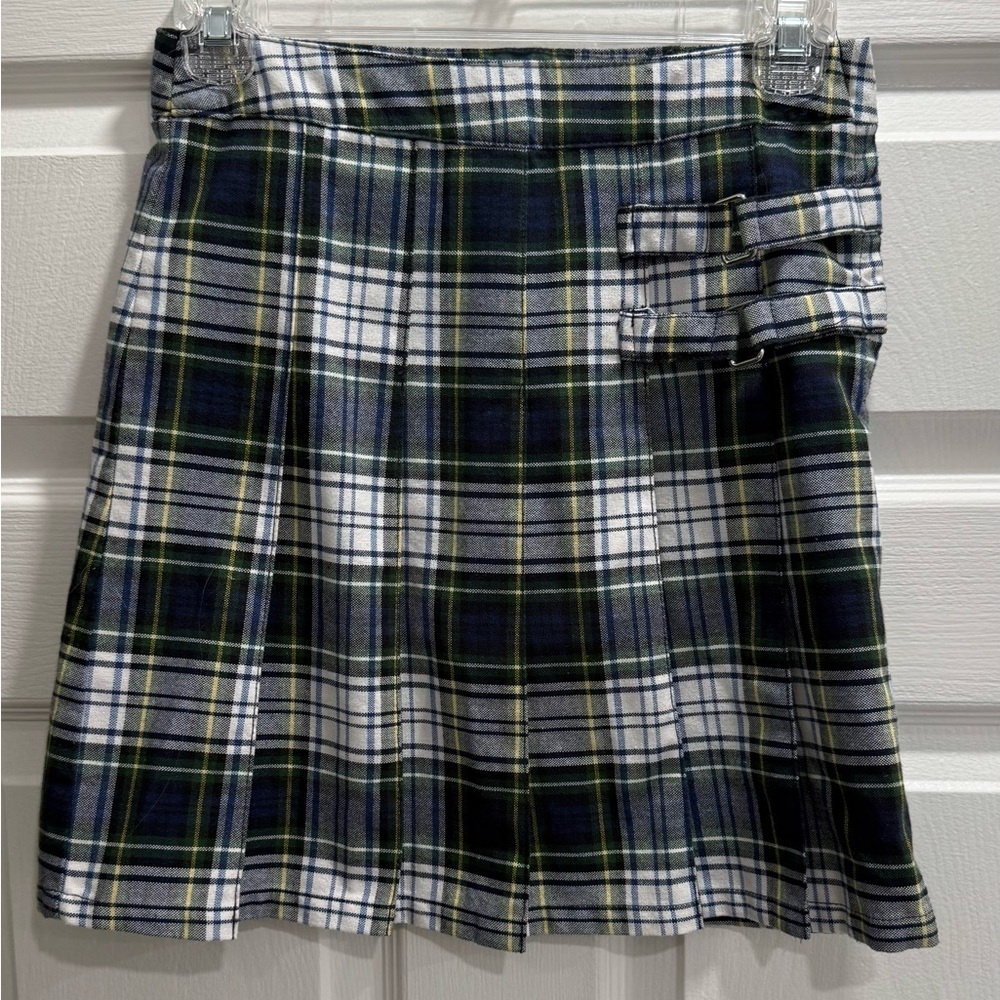 French Toast "little girls" pleated scooter Plaid skirt size 10